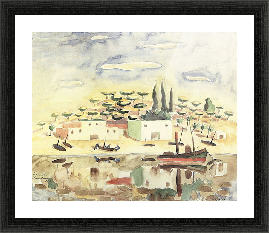 At the canal Picture Frame print
