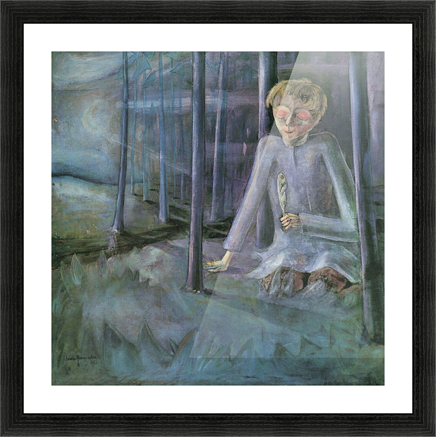 Dreaming boy Picture Frame print