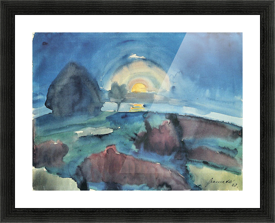 Hiddensoe (moon stairway) Picture Frame print