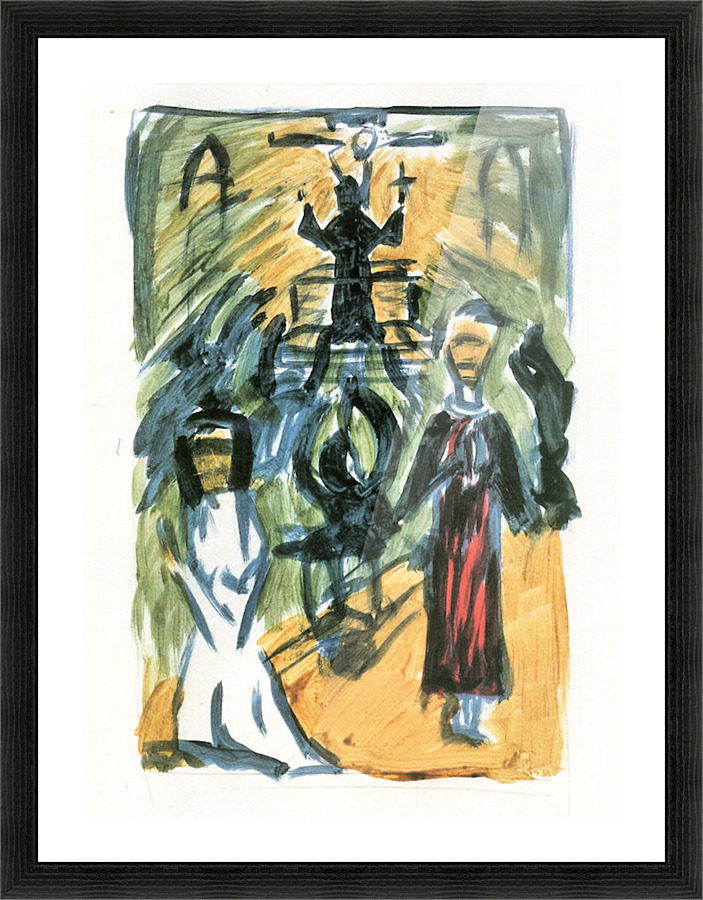 The confession Picture Frame print