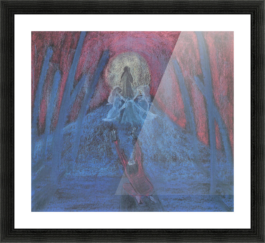 The dreaming boy Picture Frame print