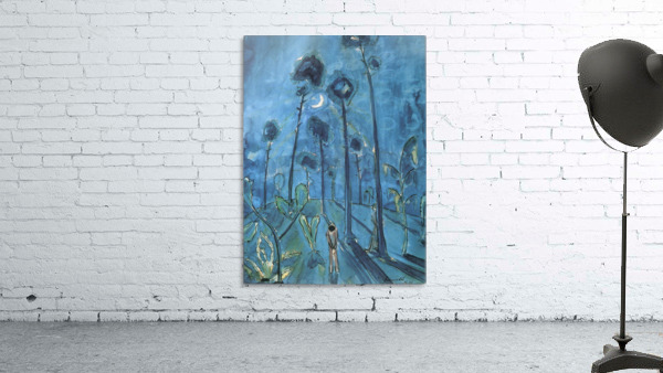 Moon landscape (two figures) Wall Preview