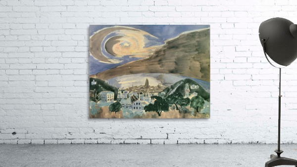 Moon over Barcelona Wall Preview