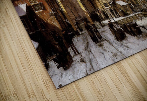 Winter city view Willem Koekkoek puzzle