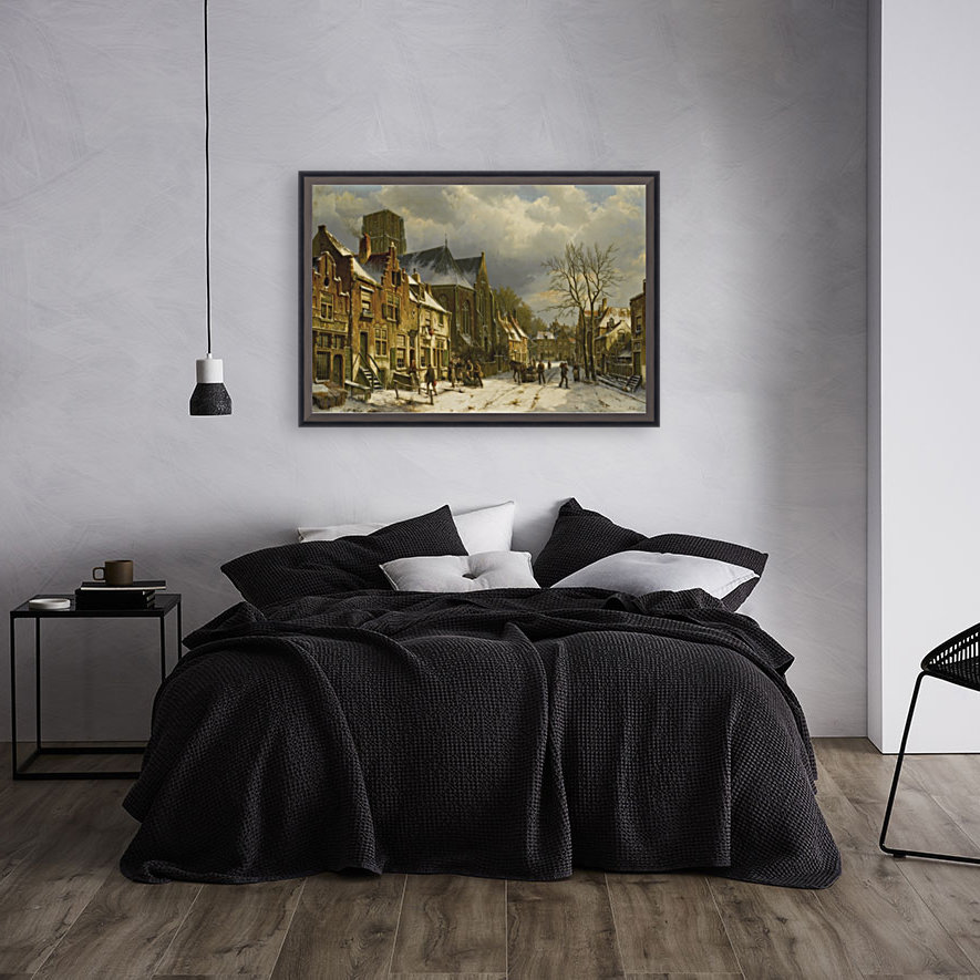 Winter streetscene Reproduction