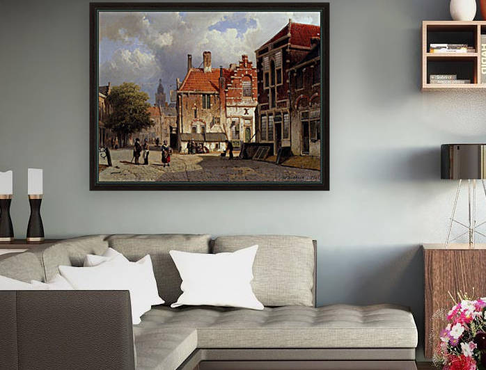 Town Square by Willem Koekkoek