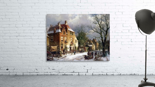 Winter in town Wall Preview